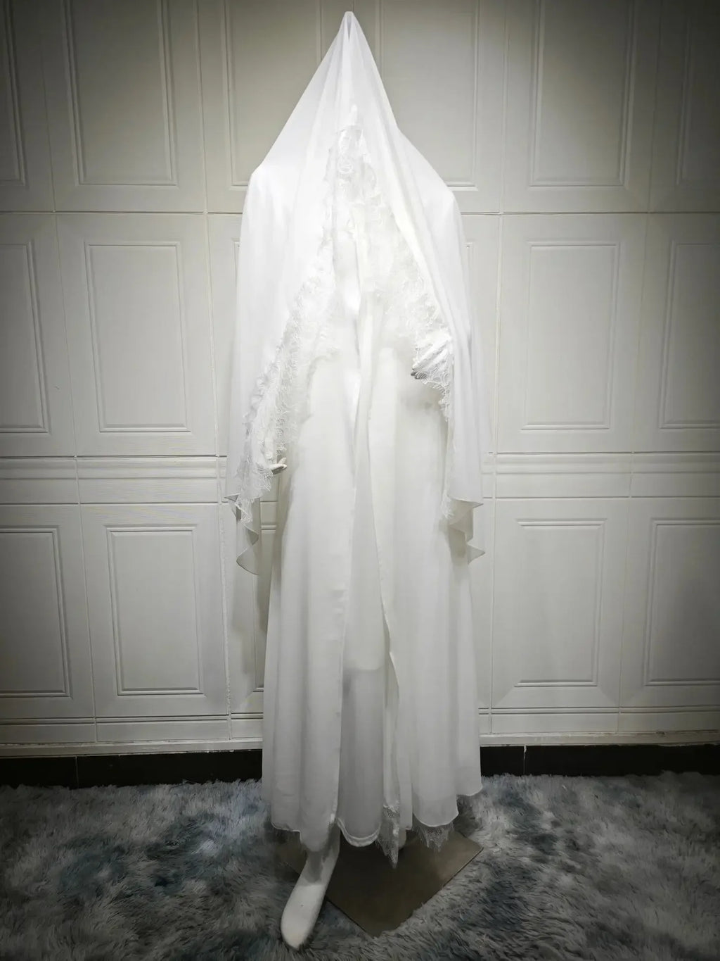 Women Abaya Scarf Lace Sleeve Open Cardigan Dress 2026 Eid Muslim Party Jalabiya Ramadan Abayas Morocco Kaftan Arab Long Robe